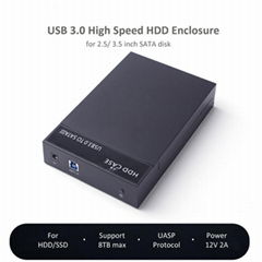 3.5 inch HDD Enclosure Docking Station USB3.0 to SATA3.0 Hard Drive HDD Case Sup