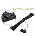 ATX 24 Pin Dual PSU Power Supply Extension Mining Cable for Computer Adaptor Ca 3