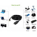 ULT-Best USB Extension Cable 20m USB2.0 Active Repeater A Male to A Female Long  3