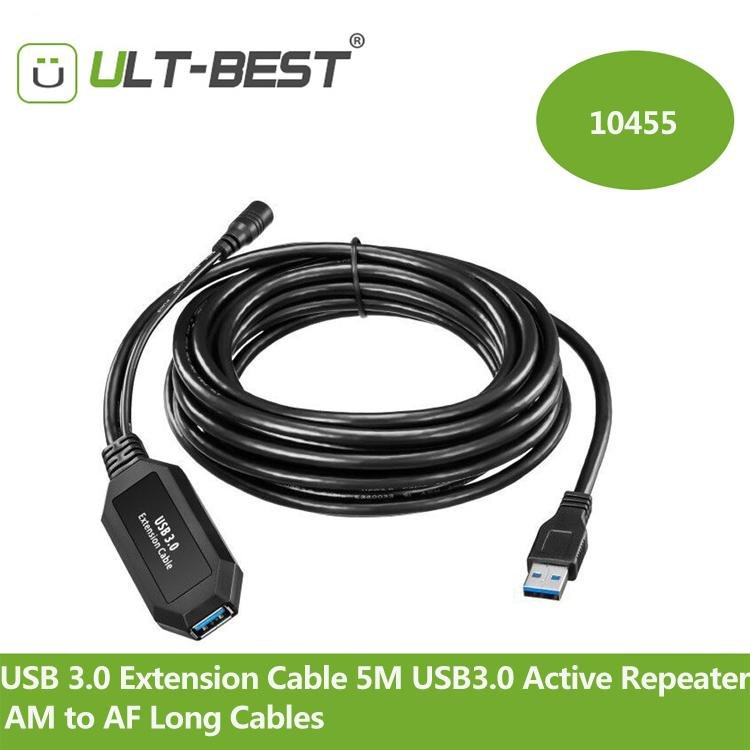 ULT-Best USB 3.0 Extension Cable 5M USB3.0 Active Repeater A Male to A Female 