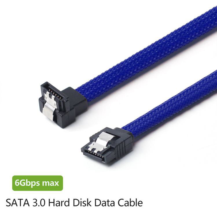 50CM SATA 3.0 III SATA3 7pin Data Cables 6Gb/s SSD Right Angle Cable HDD Hard 2