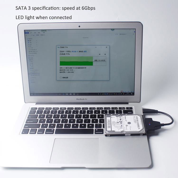 ULT-Best Adapter SATA III USB 3.0 Cable External Hard Drive USB to Serial ATA 22 2