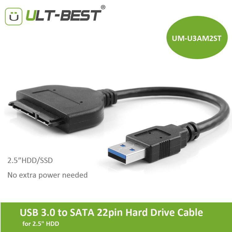 ULT-Best Adapter SATA USB 3.0 to Serial ATA 22pin Converter Cable External Hard 