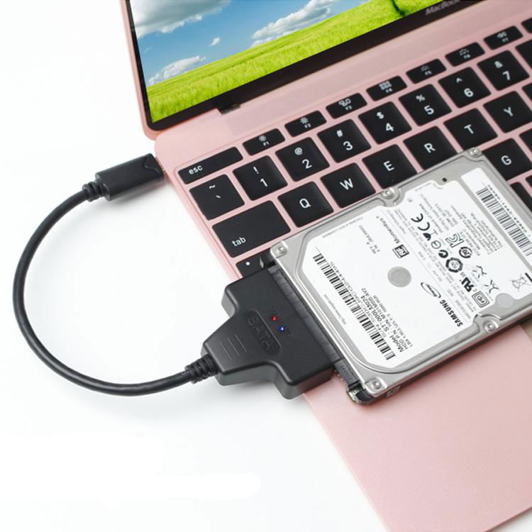 USB 3.1 Type C USB C to SATA 22Pin Hard Drive Converter for 2.5 inch HDD SSD  2