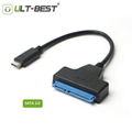 USB 3.1 Type C USB C to SATA 22Pin Hard Drive Converter for 2.5 inch HDD SSD 