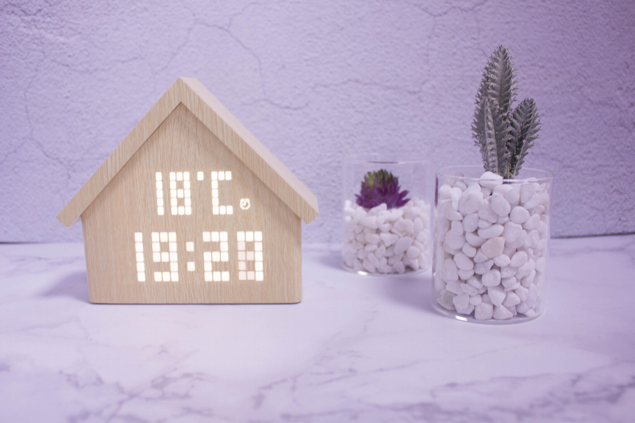 Alarm wooden digital clock with unique design for promotion AC2