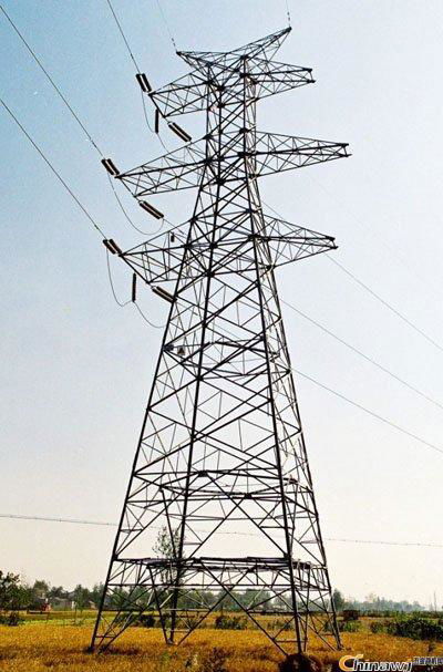 500kv Electric Power Transmission Steel Pole Tower