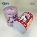 cute round coin bank tin box 5