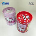 cute round coin bank tin box 2