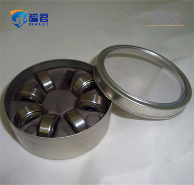 round tin box for bearing packaging with EVA insert