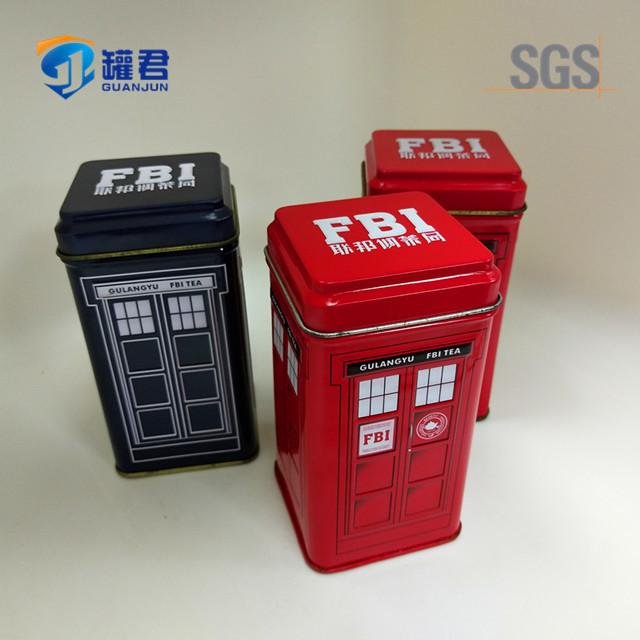 newest mini embossed design tinplate metal box for tea 3