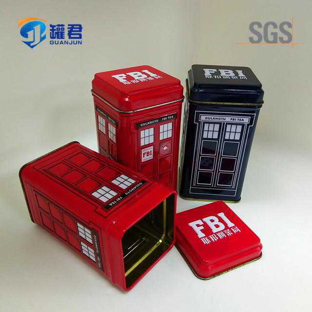 newest mini embossed design tinplate metal box for tea 4