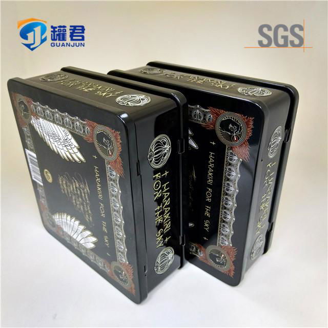classical rectangular metal tin CD case 3