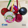 Ball shaped decorative Christmas metal gift tin box 4