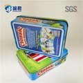 direct factory rectangle metal game cards packing tin box 4