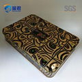 Rectangular Chocolate Metal Box With insert tray 3