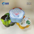 plum blossom shaped cookie packing tin can 2