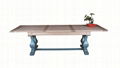 220/240x100x78cm Recycled Elm Dining Table With Extension 1