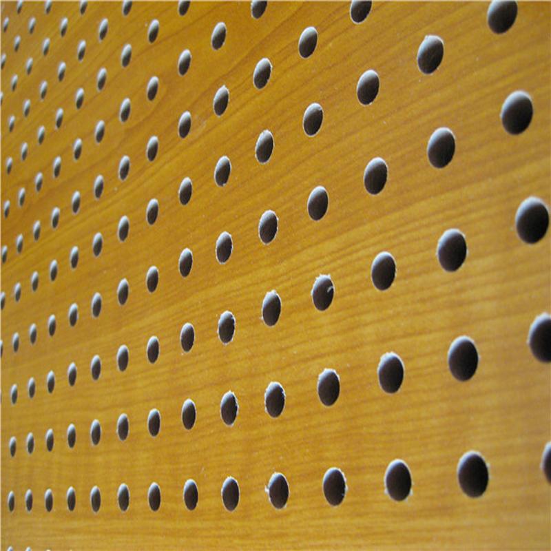 MDF Material Sound Reflecting Wooden Perforated Ceiling Acoustic Panel acoustic panel BUNGE