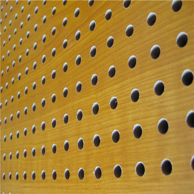 MDF Material Sound Reflecting Wooden Perforated Ceiling Acoustic Panel