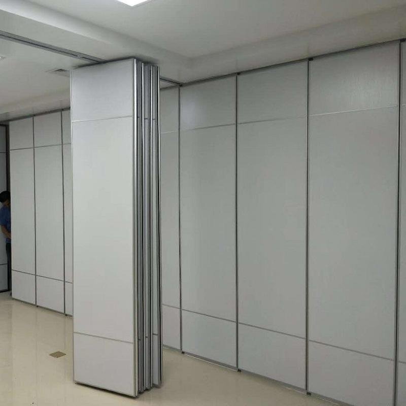 Operable Sliding Aluminium Track Wheel Hanging System Wooden Partition Walls 5