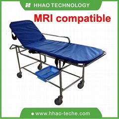 MRI compatible stretcher