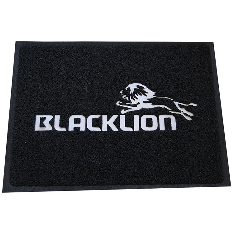 anti slip pvc backing logo mat floor mat design custom door mat