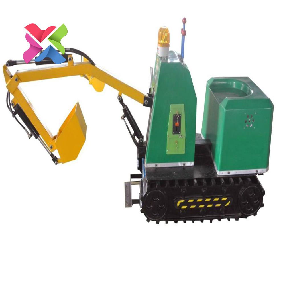 Outdoor children park kid mini excavator for sale 5