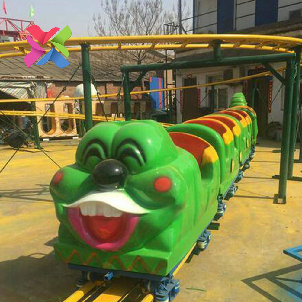 Track type caterpillar worm pully roller coaster children's playground toys for 