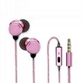 High quality fashionable  wired in-ear earphones 3