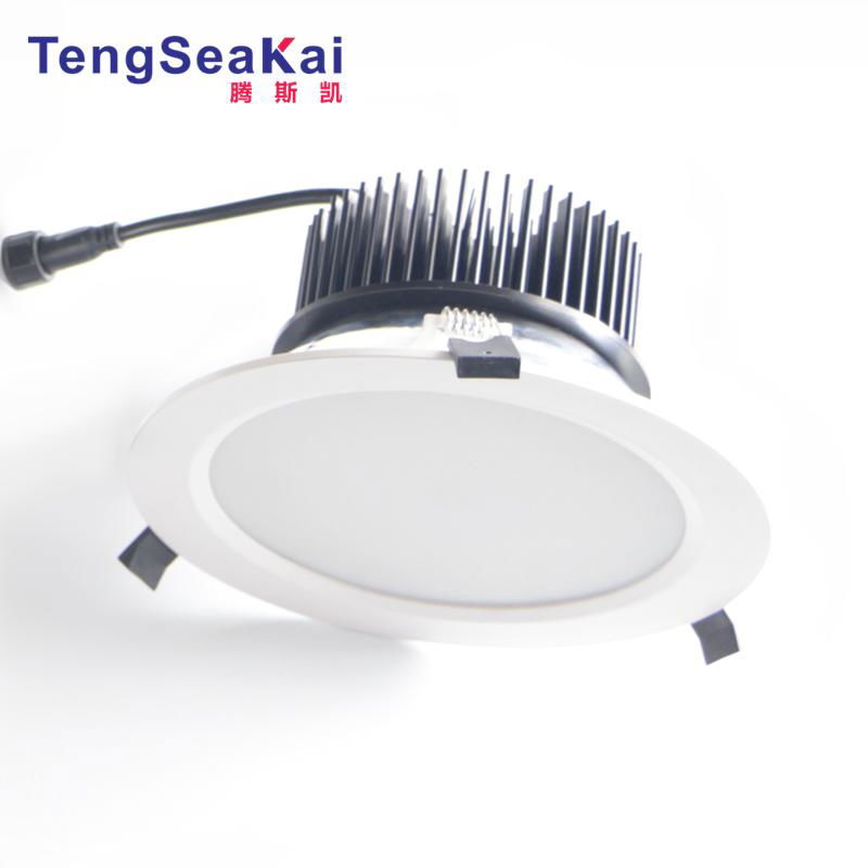 30W 40W 50W LED Downlight recessed 6 inch 200mm dia. 170mm 175mm 180mm cutout