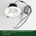 Emergency led downlight 20W 30W 50W 60W 80W Lithium battery backup  3