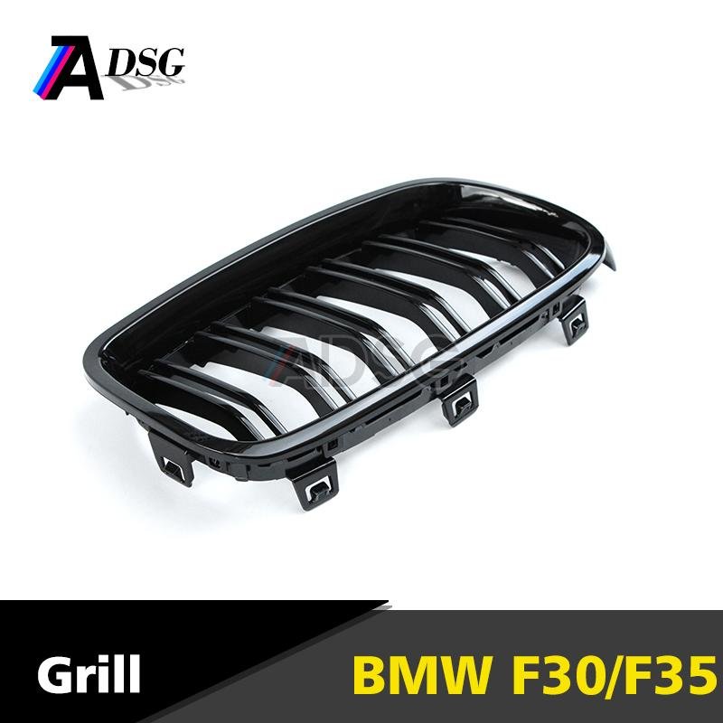 Top Sale Dual-slat Front carbon fiber Grille For BMW 3 Series F30 3