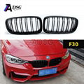 Top Sale Dual-slat Front carbon fiber Grille For BMW 3 Series F30