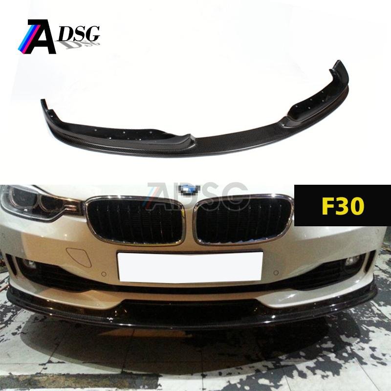 AC style Carbon fiber F30 front lip for BMW F30