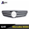 ABS chrome W204 front grille cover for Mercedes W204 grille