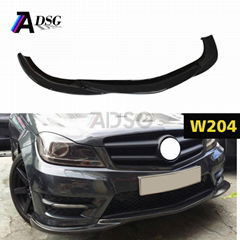 C63 Look carbon fiber front lip for Mercedes C class W204 facelift