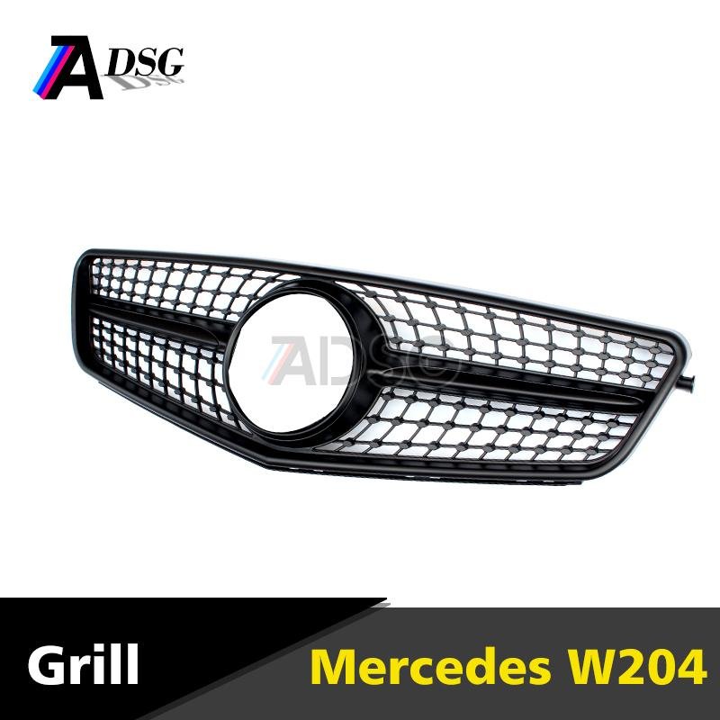 Front grille for Mercedes C class W204 diamond grille 2