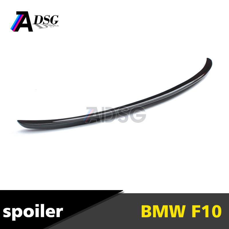 Car Carbon Fiber F10 Rear Trunk Spoiler for BMW F10 4