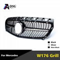 black car front bumper grille for