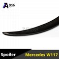 For Mercedes CLA Class W117 A-style Carbon fiber Rear spoiler 2013 + 4