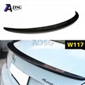 For Mercedes CLA Class W117 A-style Carbon fiber Rear spoiler 2013 + 1