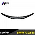 F30 rear spoiler carbon fiber rear trunk spoiler for BMW F30 Sedan 3