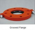 ductile iron grooved pipe fitting and flange 1