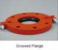 ductile iron grooved pipe fitting and flange