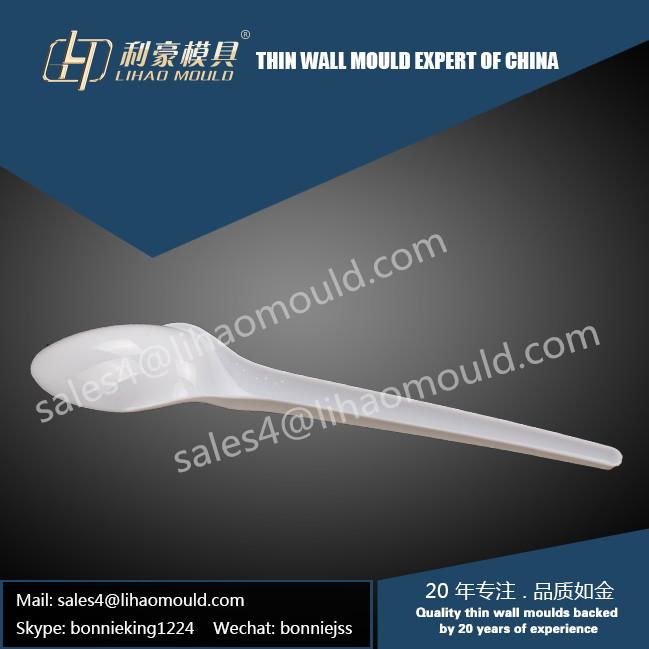 PS disposable plastic spoon mould thin wall mould Lihao Mould