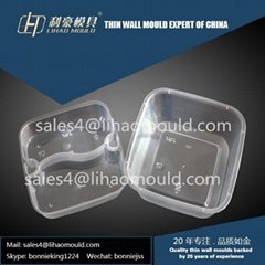 two compartment thin wall  lunch box mould