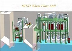 80T Wheat Flour Mill