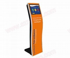Customized floor stand 19 inch self service touch screen information kiosk  