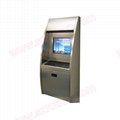 Customized 15 inch wall mounted stainless steel outdoor kiosk